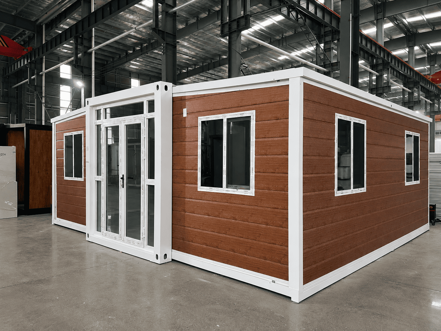 Casa container espandibile da 20 piedi Casa Box | Cabina classica del resort in legno