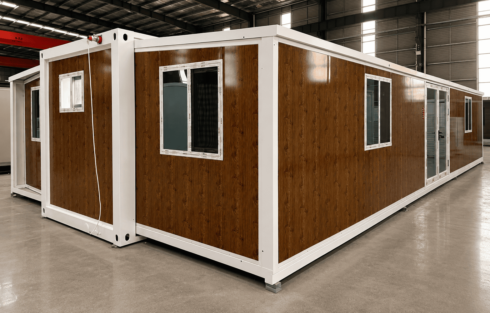 Casa Box contenitore espandibile da 40 piedi | Accogliente appartamento per nonna in legno