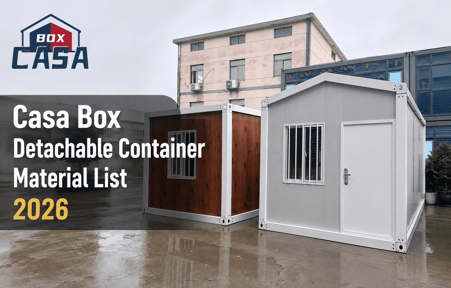 Quali componenti sono inclusi in un contenitore staccabile Casa Box?