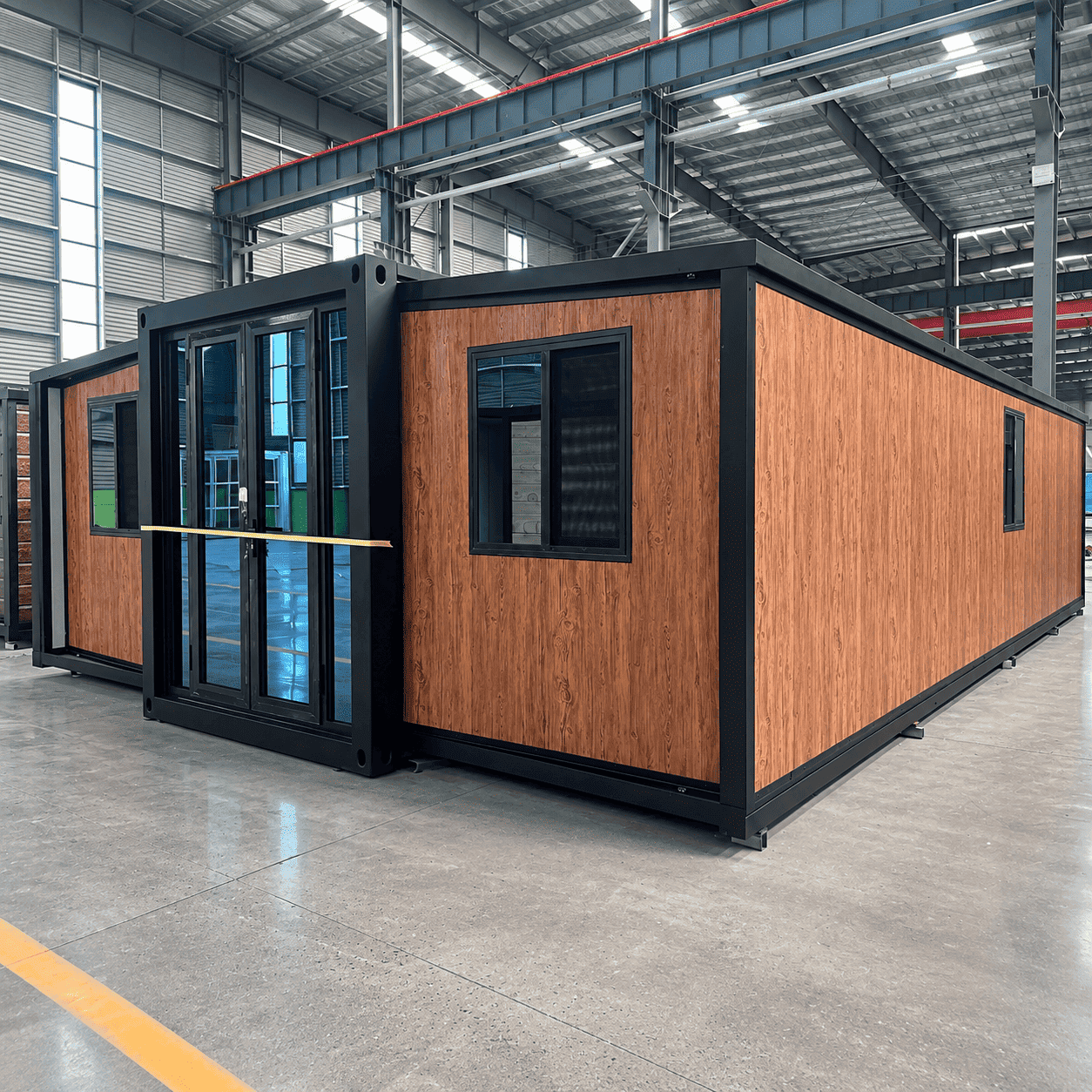 Casa Box contenitore espandibile da 40 piedi | Prefabbricato in legno per famiglie numerose